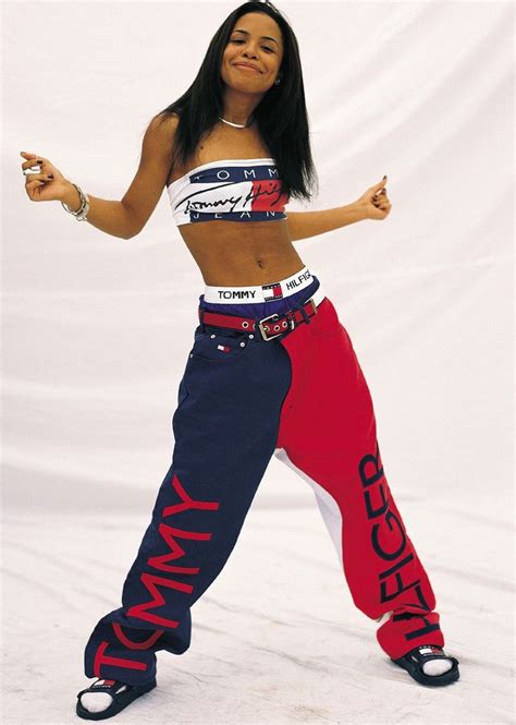 tommy hilfiger 90s outfit|aaliyah tommy hilfiger.